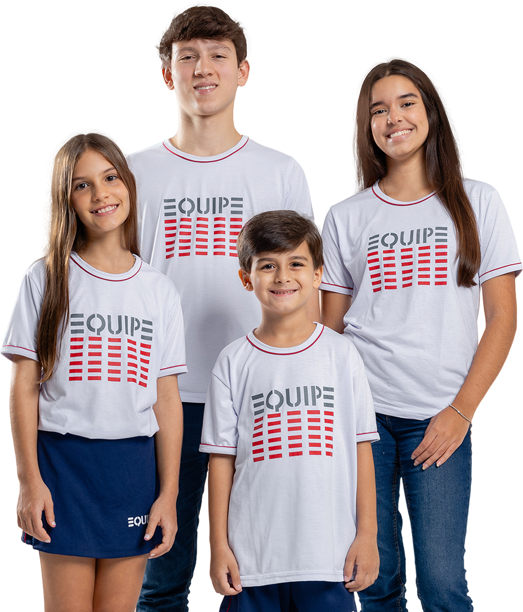 Estudantes protagonistas do Colégio Equipe